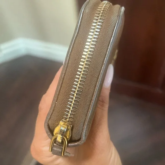 Prada Tan Leather Zip-Around Wallet - Picture 7 of 16